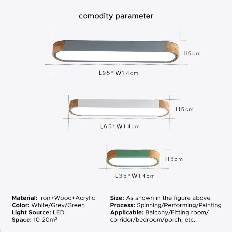 Mero Modern Ceiling Light Colorful Bedroom/Hallway - Lamp Copper