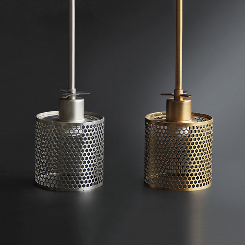 Hessa Contemporary Golden Pendant Light, Glass, Globe/Cylindric - Lamp Copper