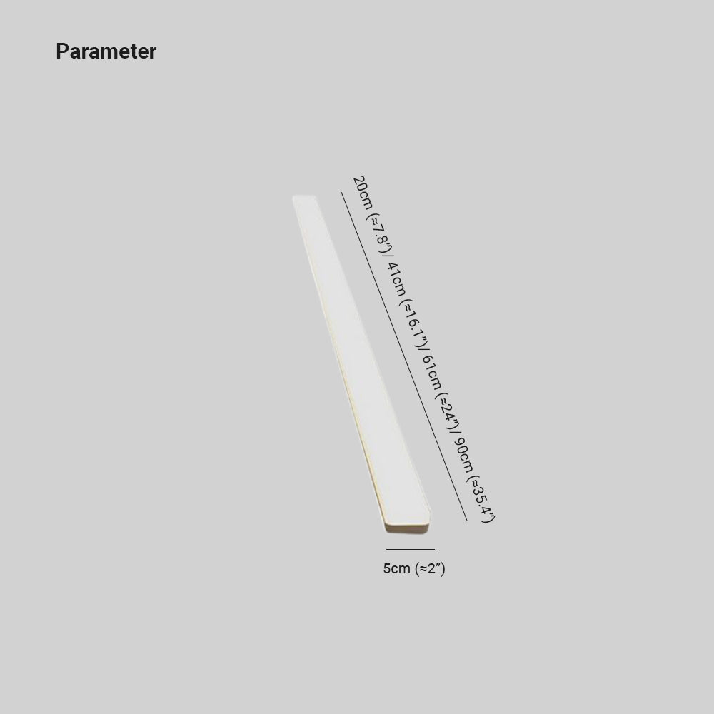Arisha Simple White Bar Mirror Front Vanity Wall Lamp, Acrylic - Lamp Copper