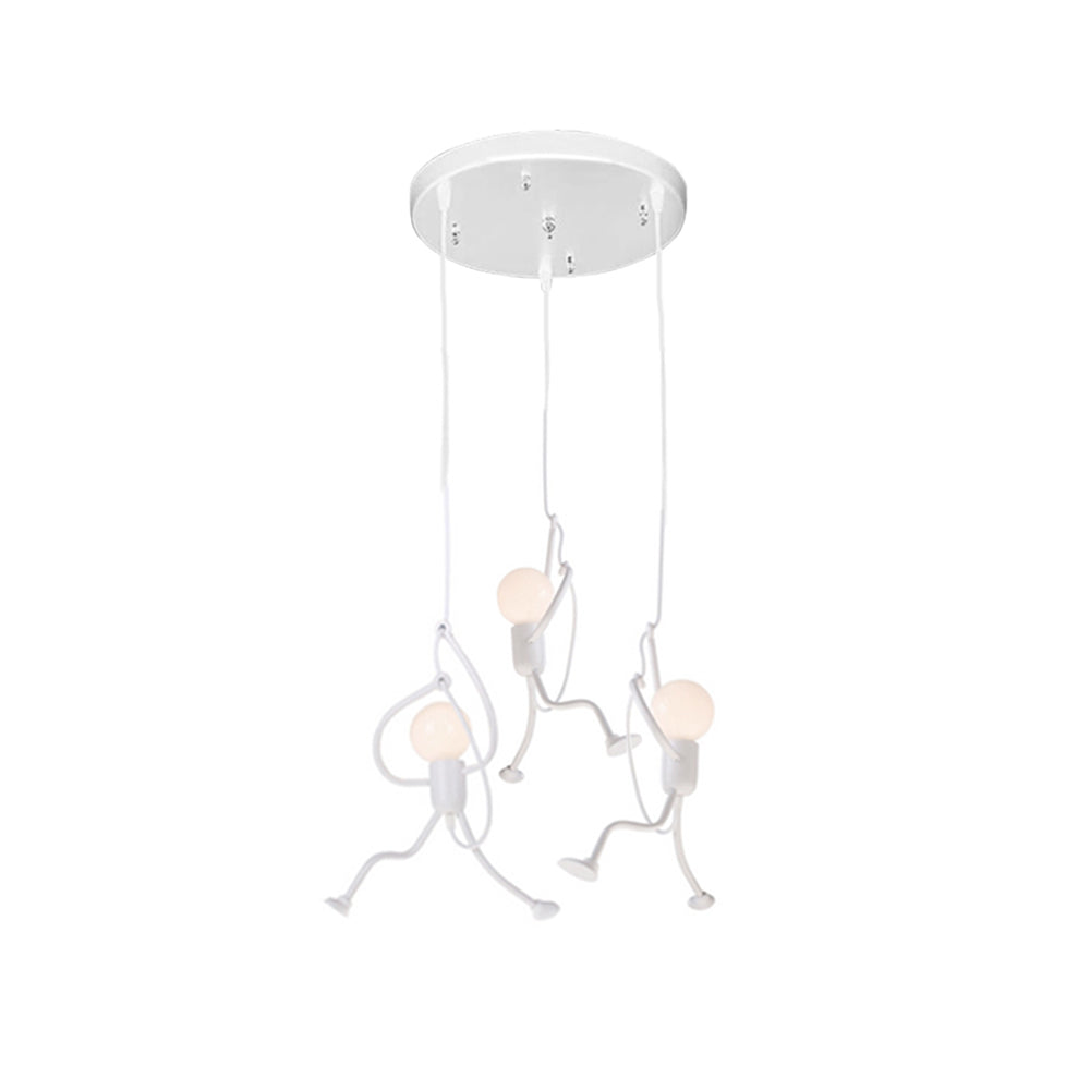 Miro Retro Modern Iron Man Pendant Light, Black - Lamp Copper