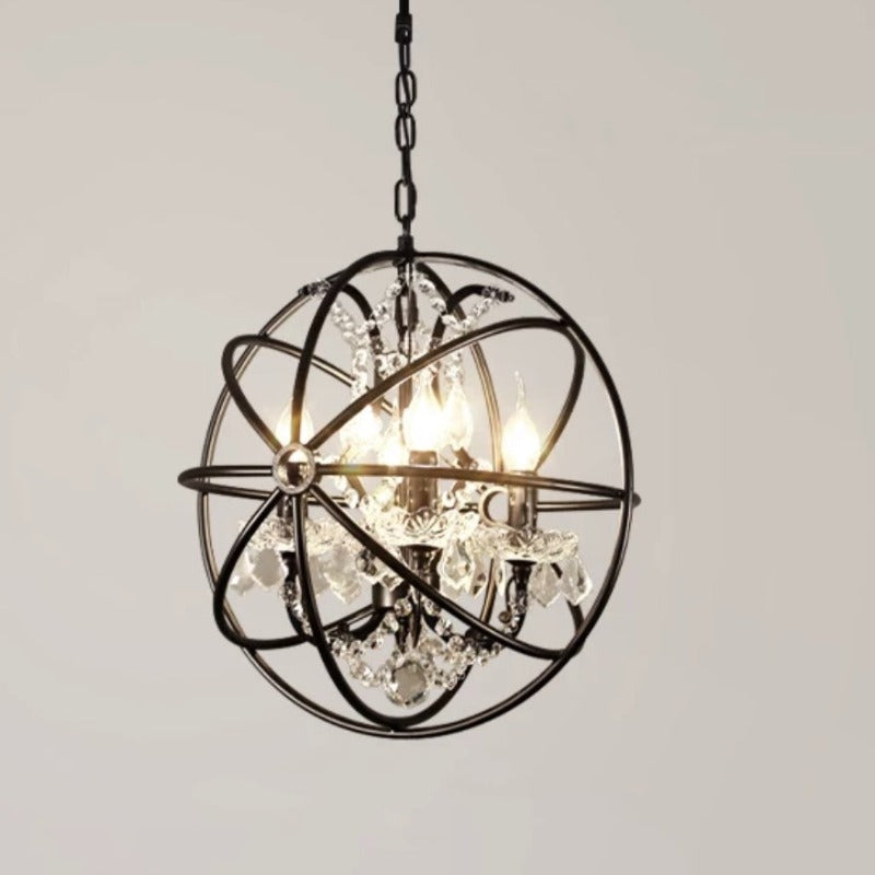 Kristy Rustic Vintage Candle Metal Pendant Light Black/Rust Bedroom - Lamp Copper