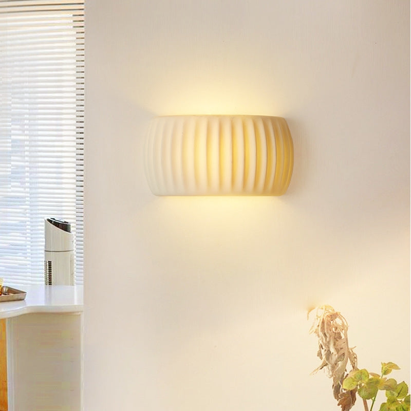 Aria Modern LED Indoor Wall Lamp Orange/Green Resin Bedroom - Lamp Copper