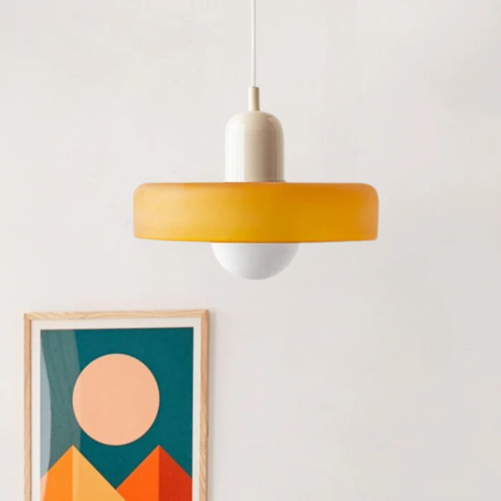 Jess Vintage Glass Pendant Light - Lamp Copper