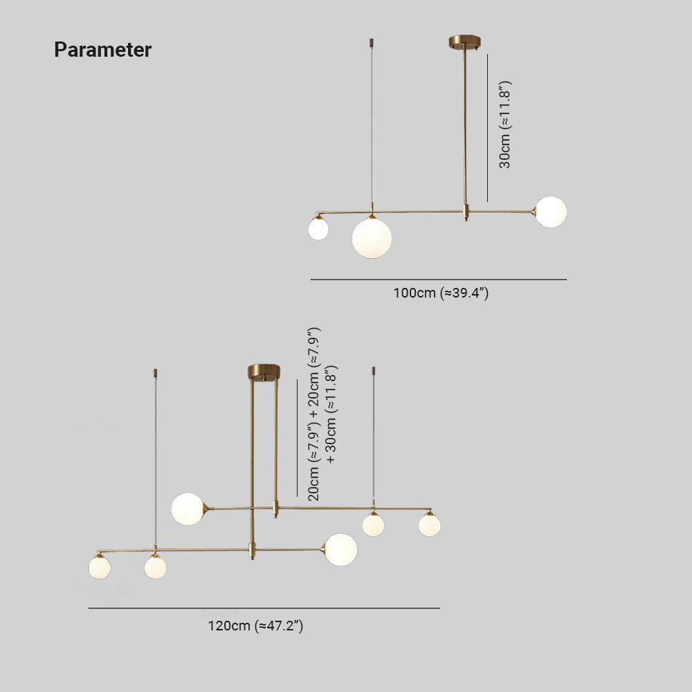 Valentina Modern Golden Bubble Copper Pendant Light - Lamp Copper