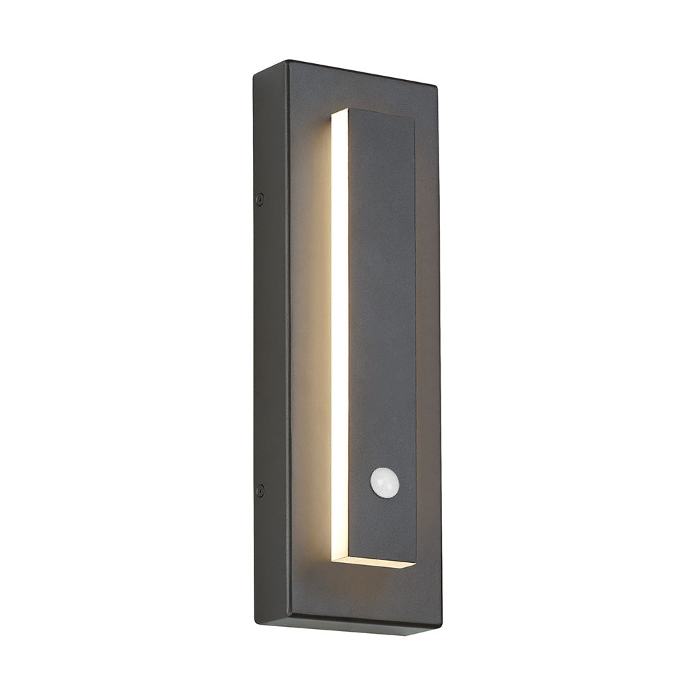 Kasso Modern Square Metal Outdoor Wall Lamp, Dark/Gray Bronze - Lamp Copper
