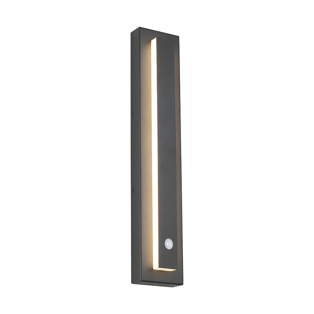 Kasso Modern Square Metal Outdoor Wall Lamp, Dark/Gray Bronze - Lamp Copper