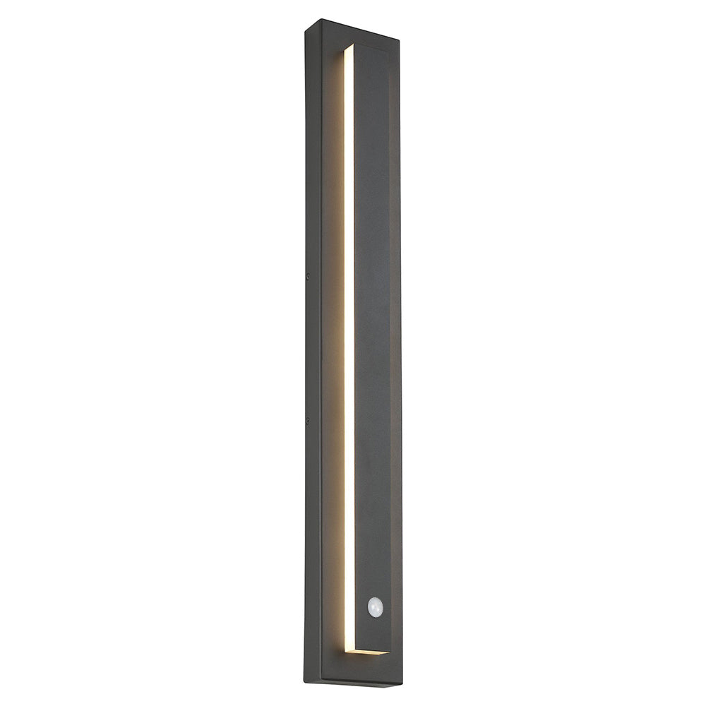 Kasso Modern Square Metal Outdoor Wall Lamp, Dark/Gray Bronze - Lamp Copper