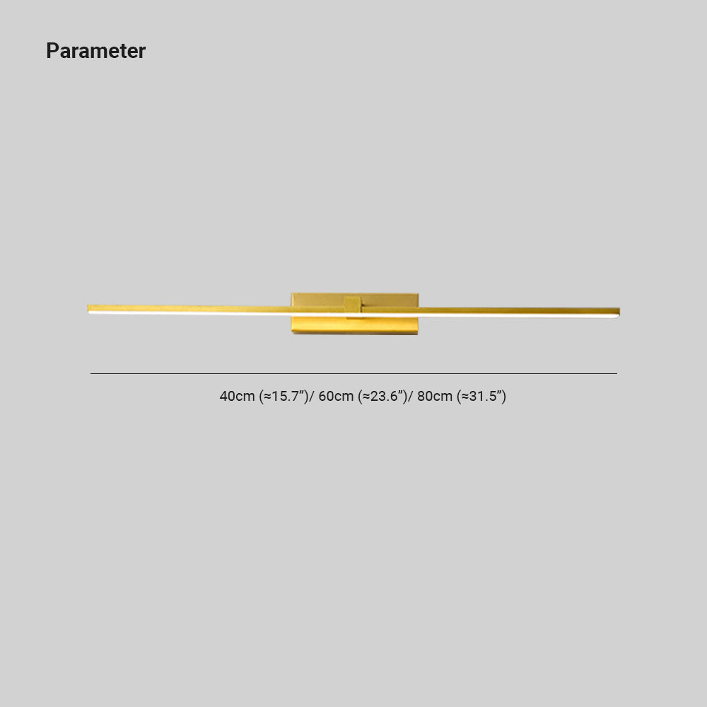 Hexa Linear Mirror Vanity Wall Lamp Bathroom Bedroom Modern - Lamp Copper