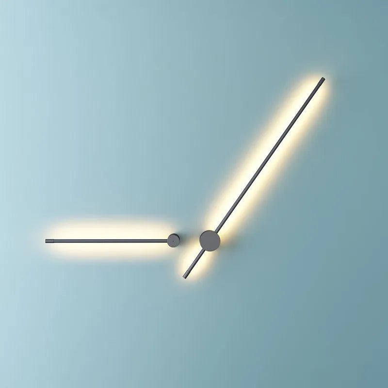 Eonix Minimalist Rotatable Linear Outdoor Wall Lamp, Black - Lamp Copper