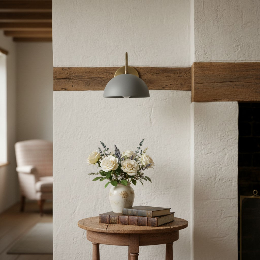 Disc Wall Sconce Metal Modern Vintage Hallway