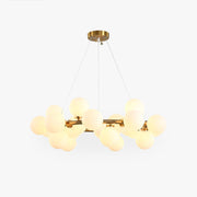 Valentina Bass Glass Bubble Golden Chandelier - Lamp Copper