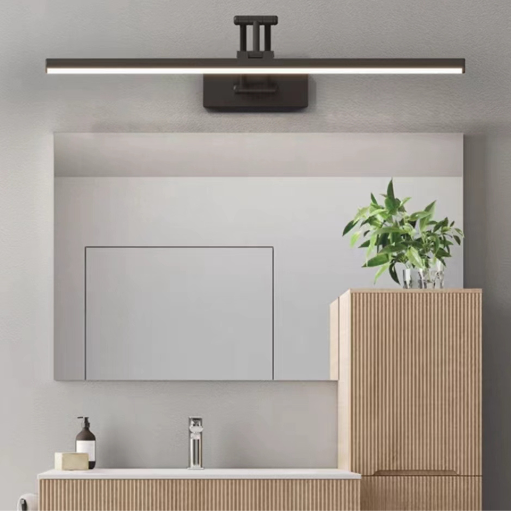 Volo Modern Linear Mirror Front Vanity Metal LED Wall Lamp - Lamp Copper