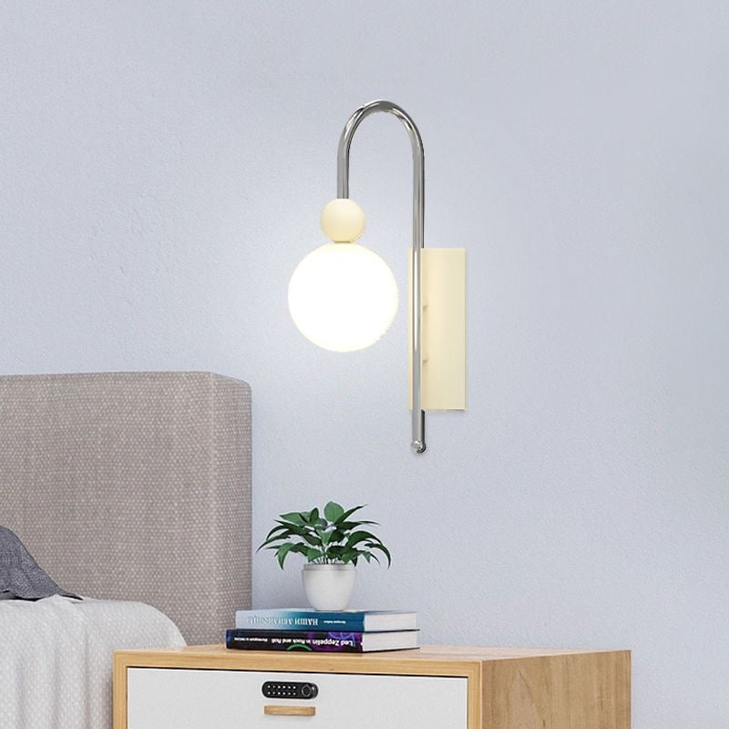 Valentina Modern LED Indoor Wall Lamp Red/Coffee Metal/Glass Bedroom - Lamp Copper