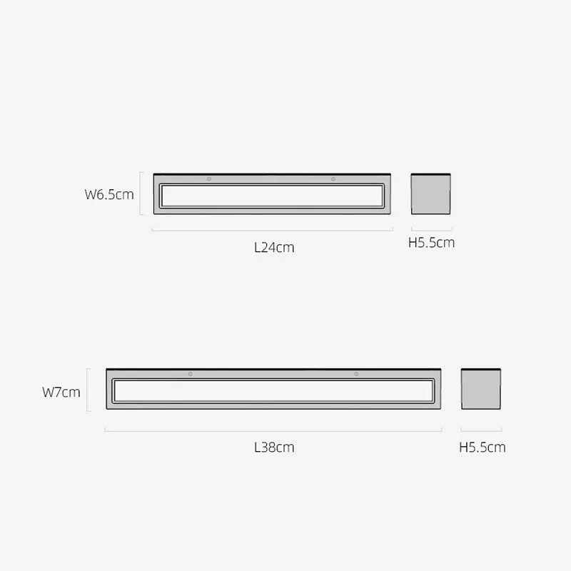 Fyra LED Outdoor Wall Lamp, Black & White - Lamp Copper