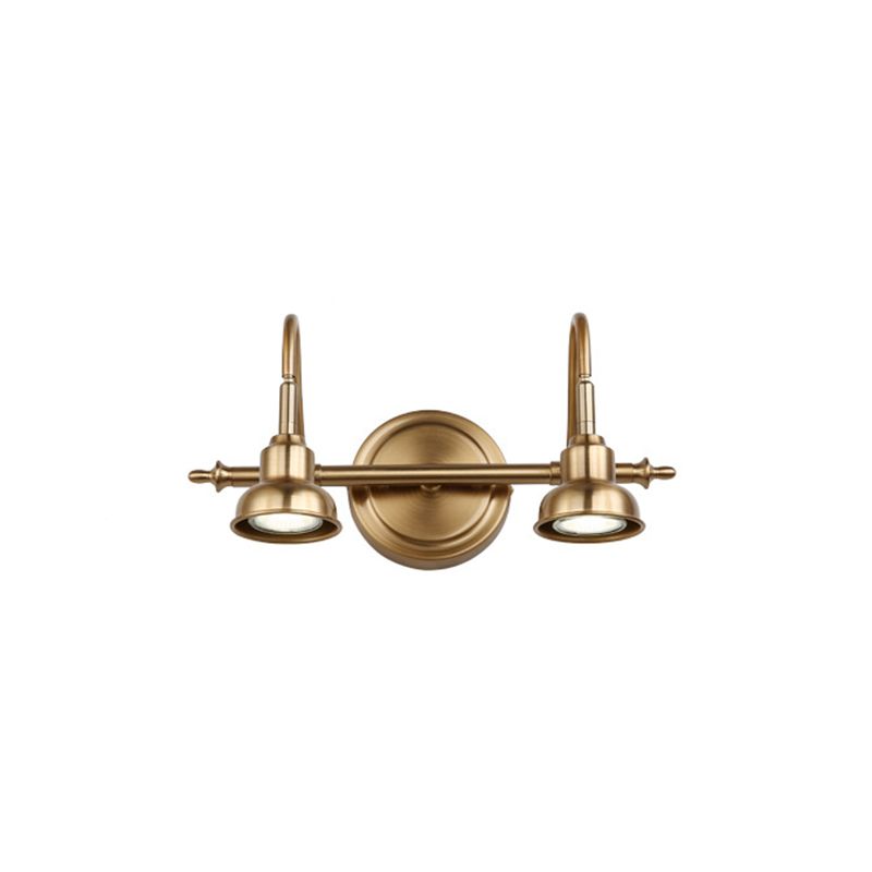 Tiffany Vintage Round Arc Vanity Wall Lamp, Gold, Bedroom - Lamp Copper