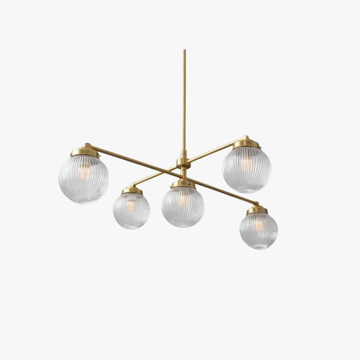 Pearl Multi-Light Brass Chandelier