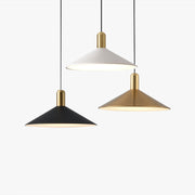 Aria Vintage Umbrella Monochrome Pendant Light - Lamp Copper