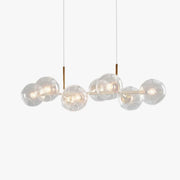Valentina Modern Glass Globe Bubble Pendant Light Black/Gold - Lamp Copper