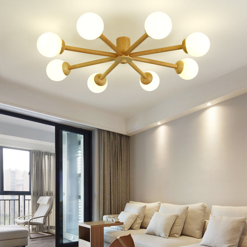 Muto Ceiling Light, Dimmable 6/8 Head - Lamp Copper