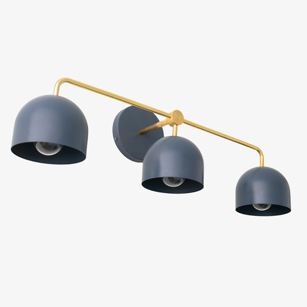 Chroma Brass White Wall Light Contemporary Living Room