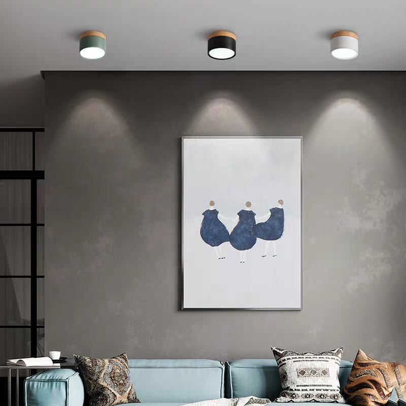 Jojo Cylindrical Flush Mount Ceiling Light - Lamp Copper