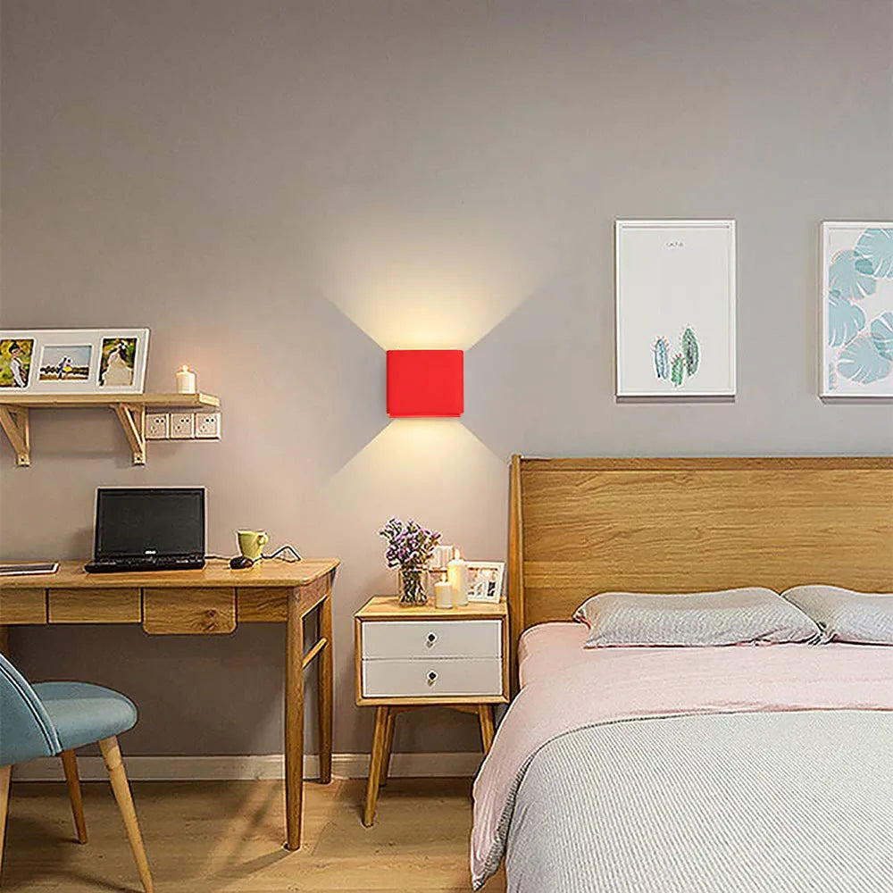 Aira Indoor Wall Lamp Square Colorful - Lamp Copper