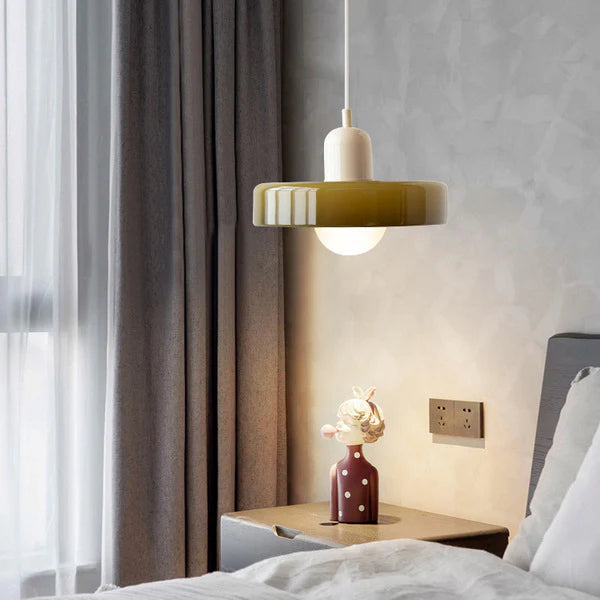 Jess Vintage Glass Pendant Light - Lamp Copper