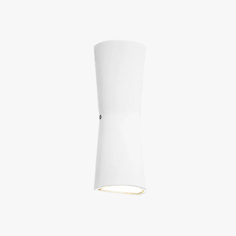 Laxor Minimalist Torch Metal Outdoor Wall Lamp Waterproof, Black/White - Lamp Copper