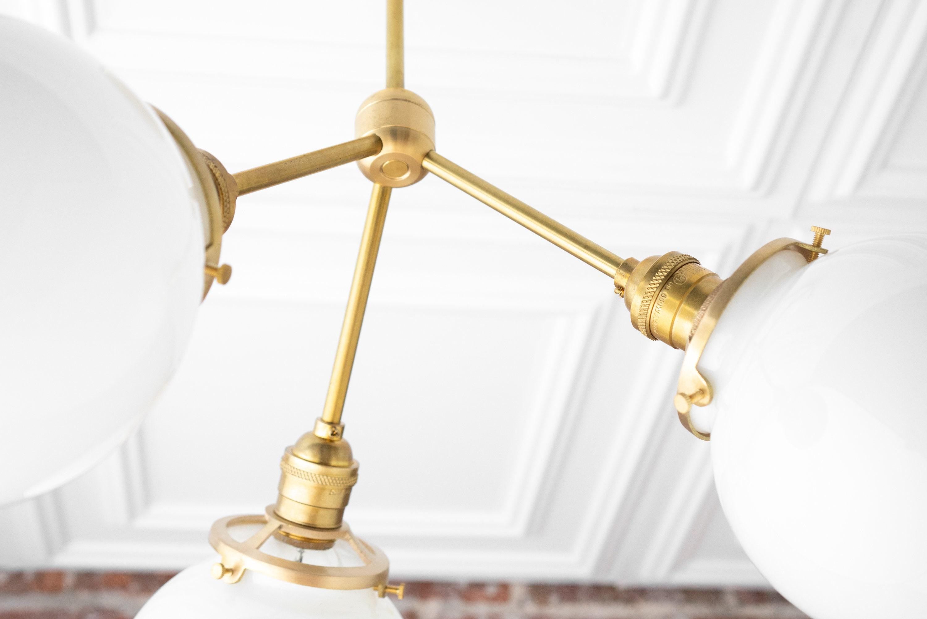 Pearl Globe Ceiling Light with Opal Shade