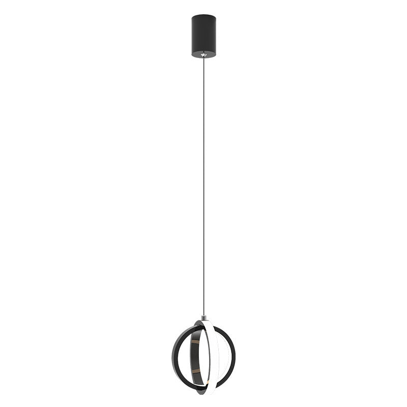 Kristy Pendant Light Spherical Modern, Metal, Black/Gold, Kitchen - Lamp Copper