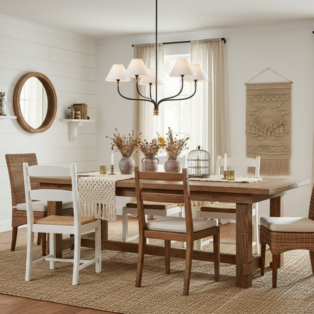 Verge Multi-light Fabric Chandelier