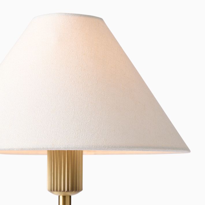 Vector Metal Linen Shade Floor Lamp