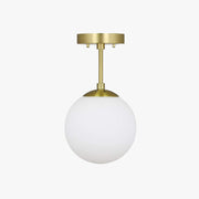 Lore Semi-Flush Mount Ceiling Light Glass - Lamp Copper