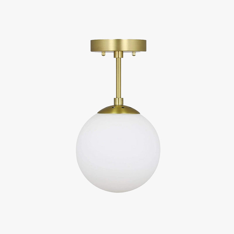Lore Semi-Flush Mount Ceiling Light Glass - Lamp Copper