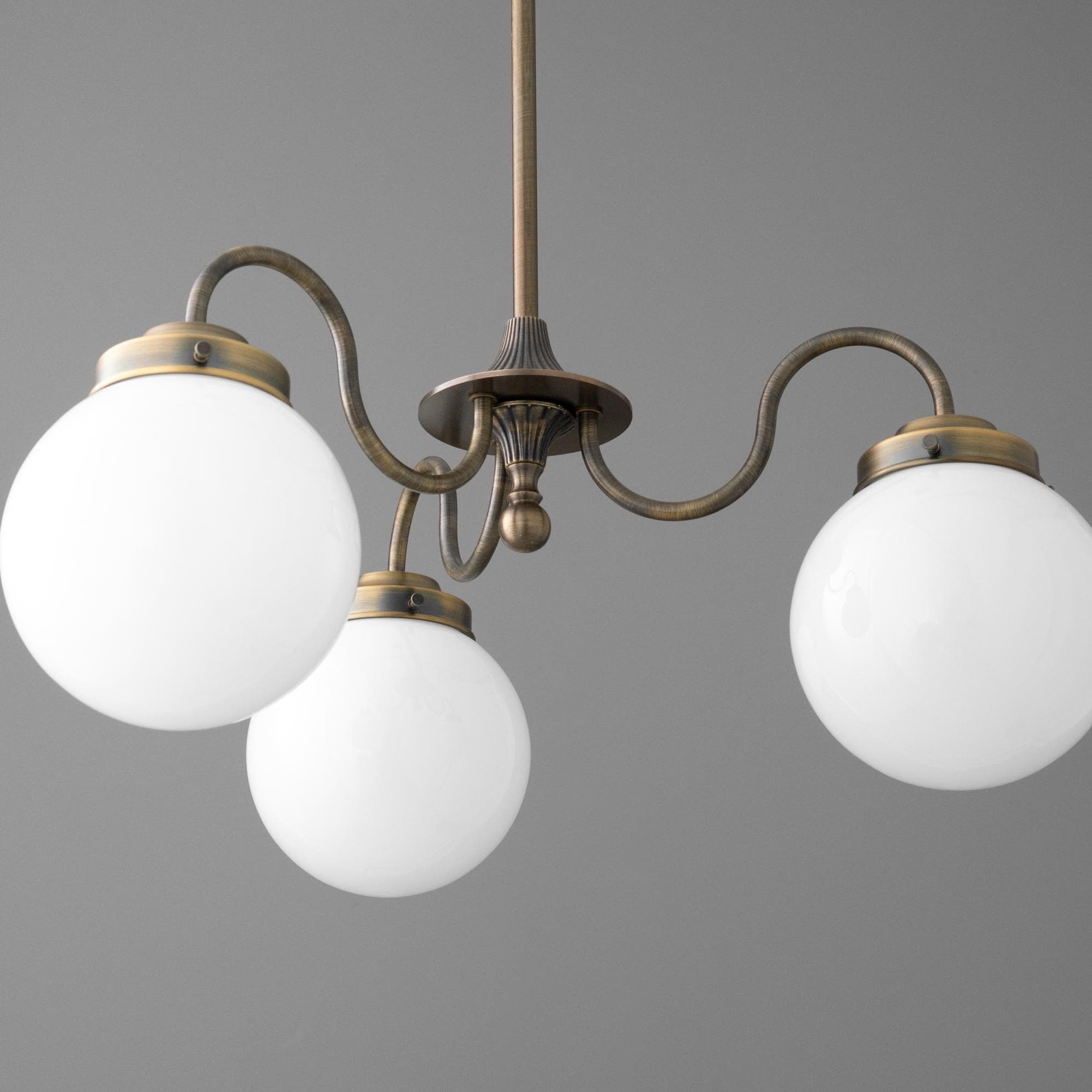 Pearl 3-Light Glass  Chandelier