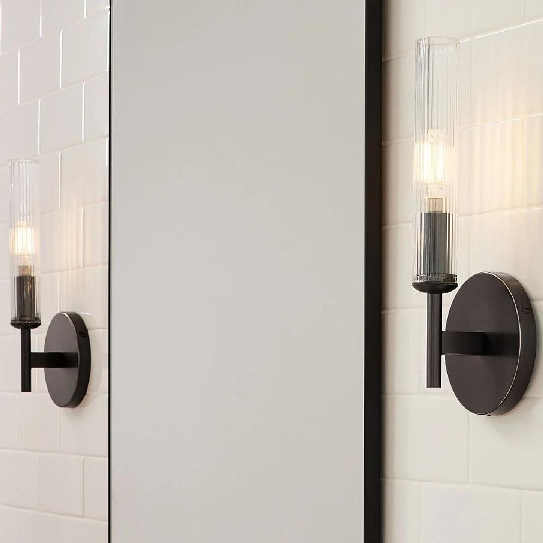 Haze 1 Head Glass Wall Sconce