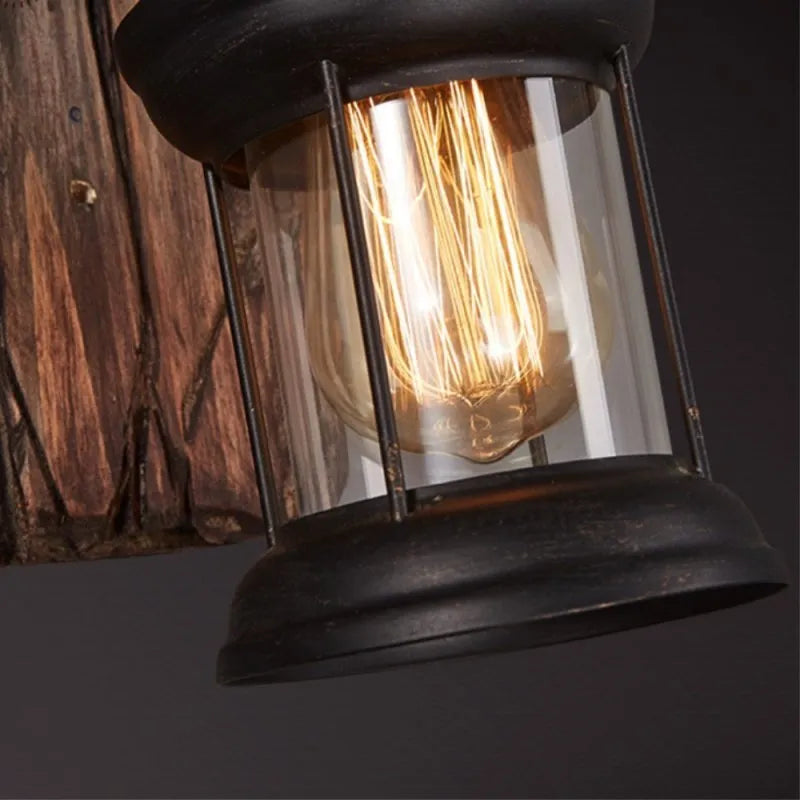 Austin Vintage Lantern Metal Classic Industrial Wall Lamp - Lamp Copper