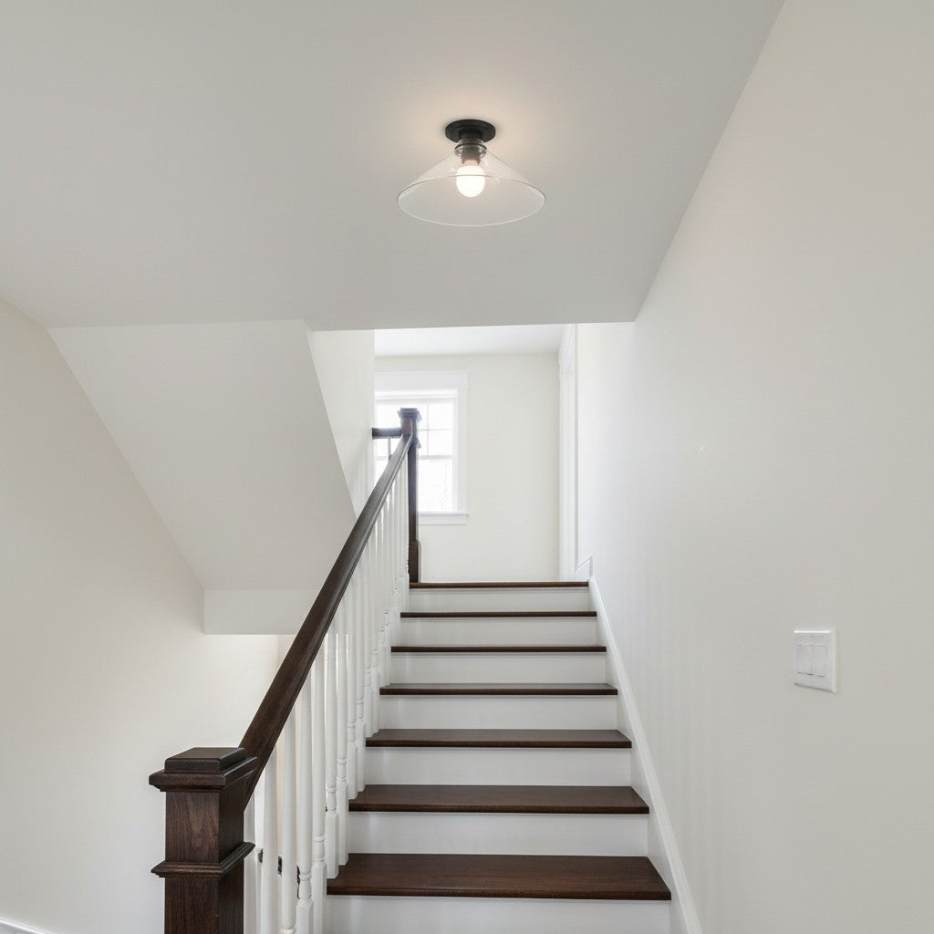 Grange Ceiling Light Metal&Glass