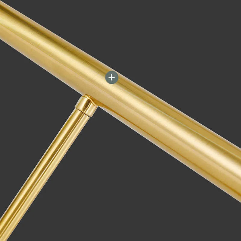 Arisha Curved & Linear Semi Flush Mount Ceiling Light, Gold - Lamp Copper