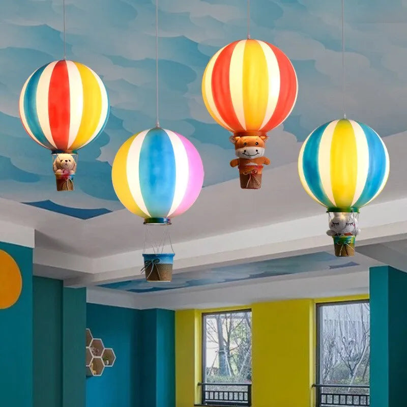 Aria Creative Colorful Balloon Acrylic Pendant Light, Bedroom - Lamp Copper
