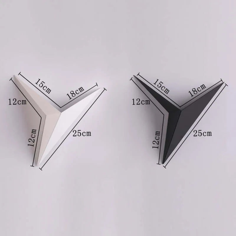 Calno Metal Modern LED Wall lamps for Bedroom, Triangle - Lamp Copper