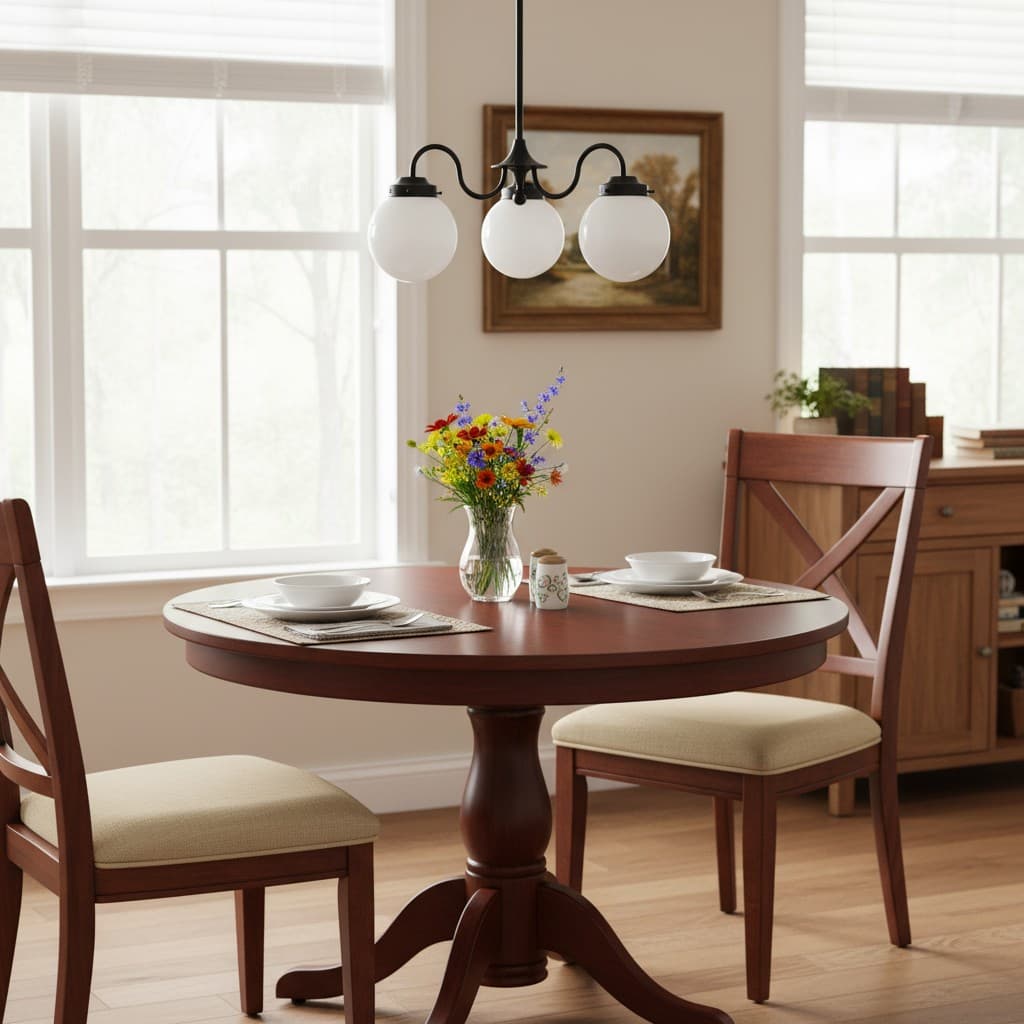 Pearl 3-Light Glass  Chandelier