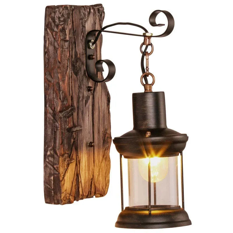 Austin Vintage Lantern Metal Classic Industrial Wall Lamp - Lamp Copper