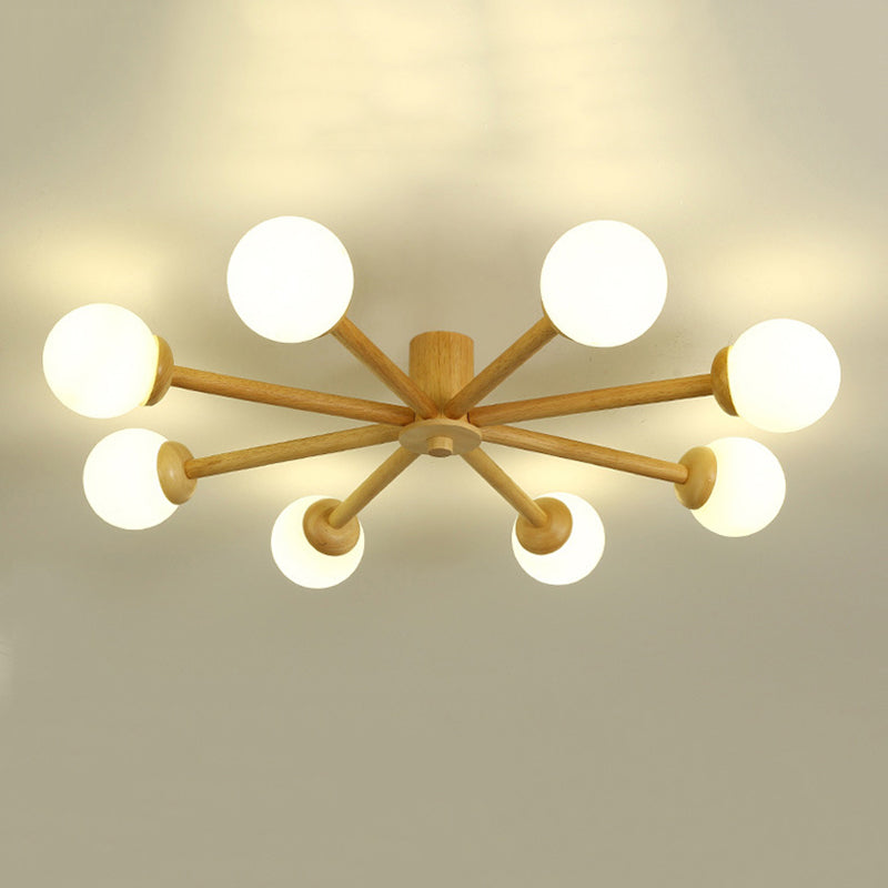 Muto Ceiling Light, Dimmable 6/8 Head - Lamp Copper