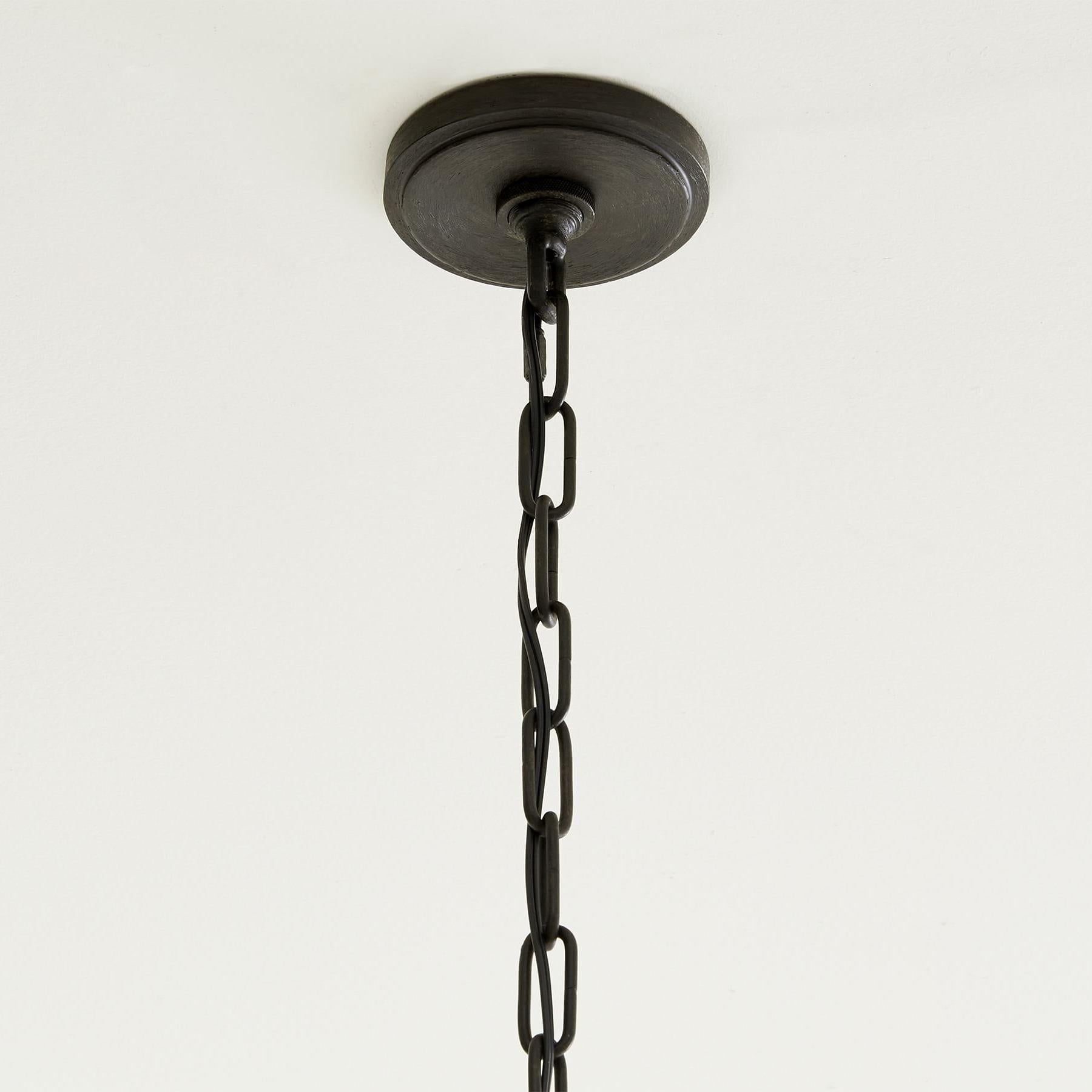 Lodge Minimalist Rustic Iron Candle Chandelier Hallway