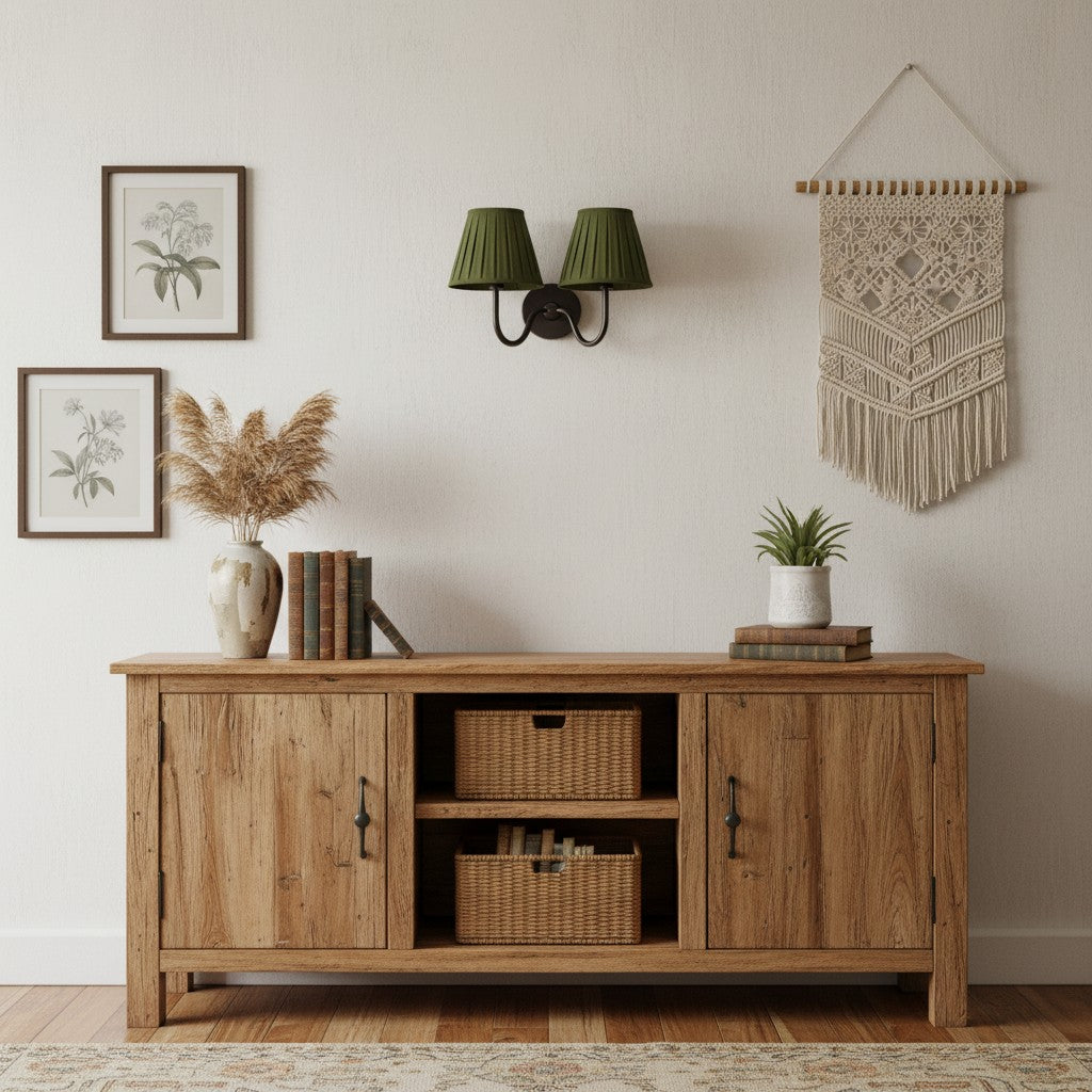 Grace Brass Linen Wall Lamp
