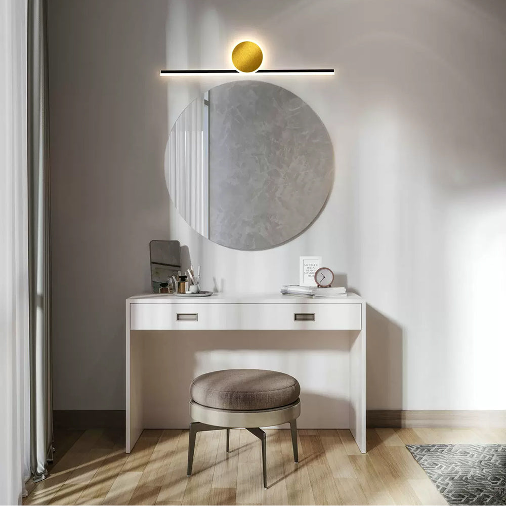 Arisha Modern Simple Circular Line Gold Acrylic Wall Lamp - Lamp Copper