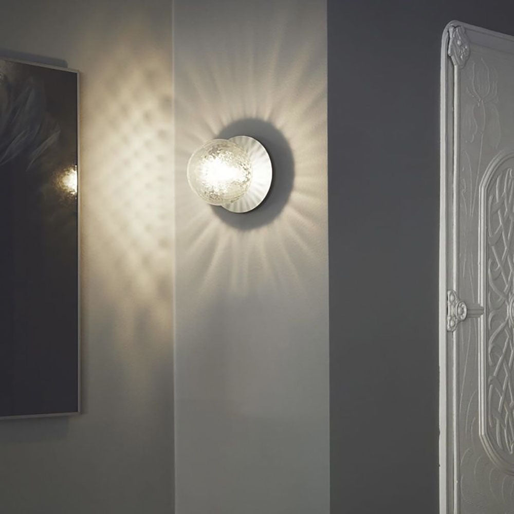 Melo Wall Lamp Chic Sphere Glass - Lamp Copper