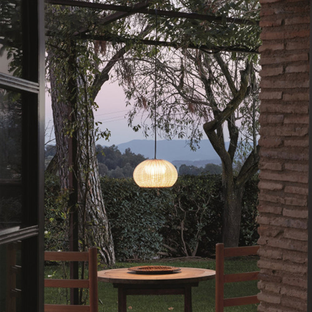 Ray Modern Lantern Pendant Light, Metal/Acrylic, Beige/Coffee - Lamp Copper