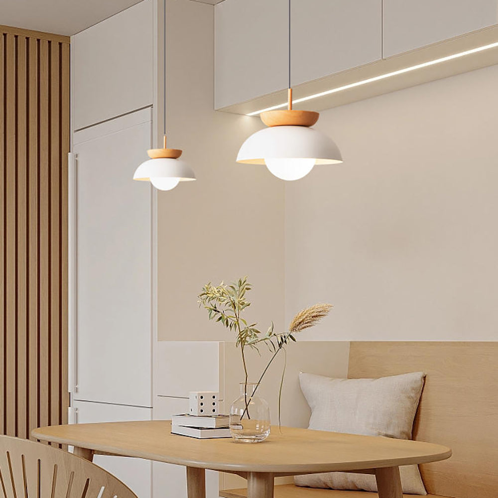 Muto Nordic Pendant Light/Flush Mount Ceiling Light Wood/Metal Black Kitchen Balcony - Lamp Copper